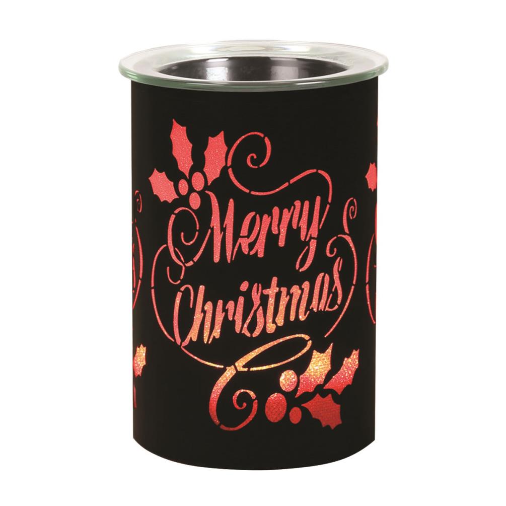 Aroma Black Merry Christmas Colour Changing Electric Wax Melt Warmer Extra Image 1